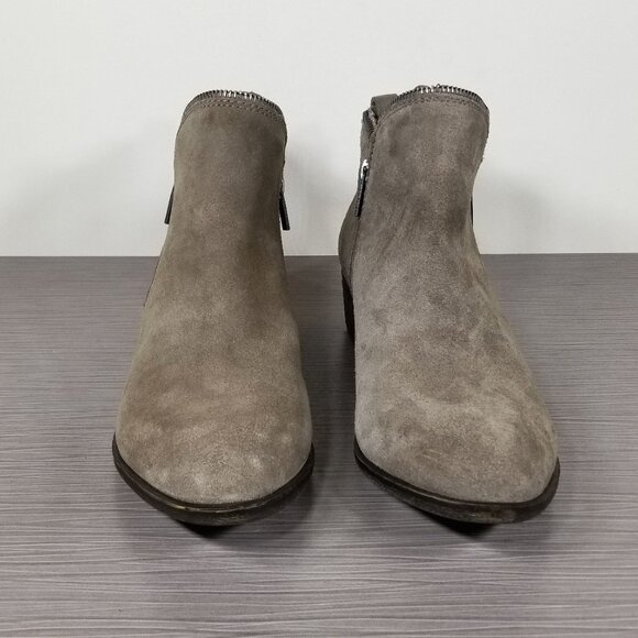 Lucky Brand Bartalino Bootie, Taupe Suede, Womens Size 10 M / 40 - Picture 2 of 12
